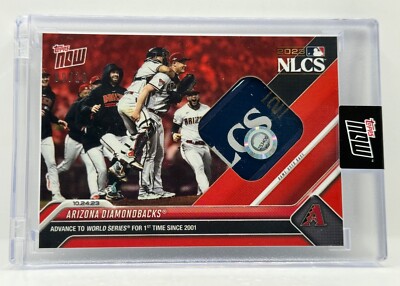 ARIZONA DIAMONDBACKS Win NLCS Relic 2023 Topps Now 1044E RED 9/10 Game Used  