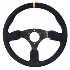 GT2I Race Leder Sportlenkrad Wildlederlenkrad gewölbt 0 (flach)