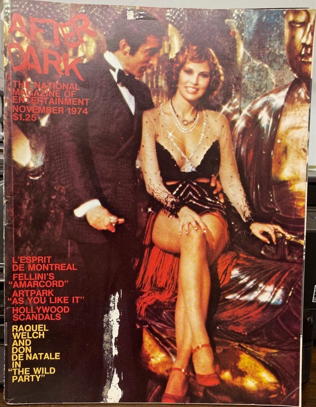 After Dark Magazine November 1974 - Raquel Welch, Bernadette Peters 