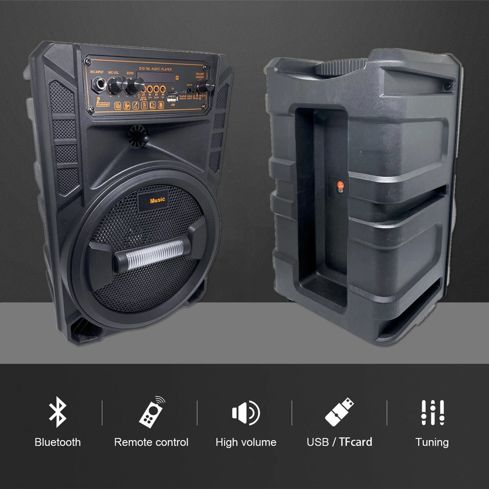 3000W Portable Bluetooth Speaker Sub Woofer Heavy Bass Sound System Party & Mic - Image 2 of 4