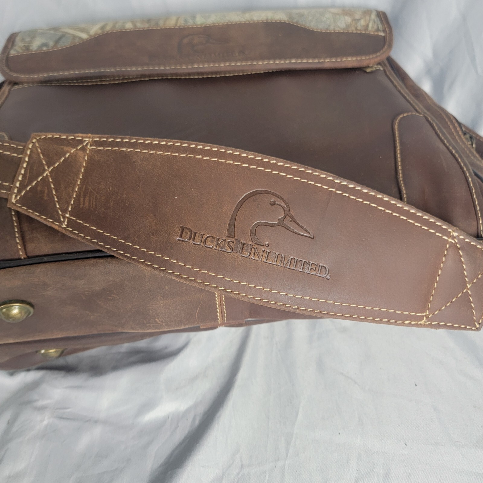 Ducks Unlimited Computer Laptop Shoulder Bag Soft Lea… Gem