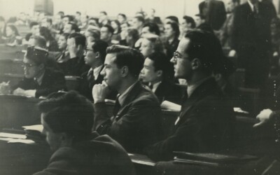 Tschechien Prag Internationaler Studentenkongress altes Foto 1945 #2