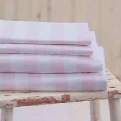 Rachel Ashwell Shabby Chic Couture Cababa Stripe pink fabric 53  Poplin High End