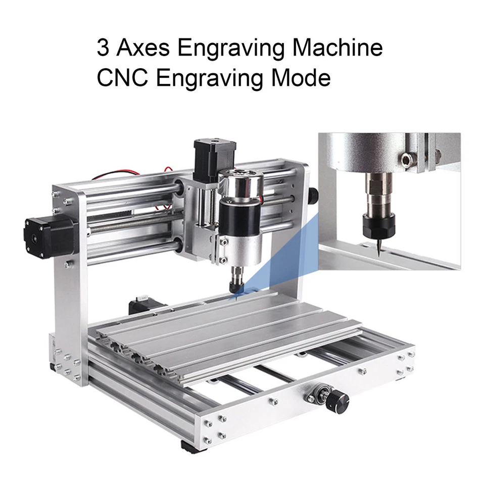 CNC-Graviermaschine, kleines 3-Achsen-Schneidegerät, CNC-Fräser-Set (EU-Stecker) - Bild 2 von 4