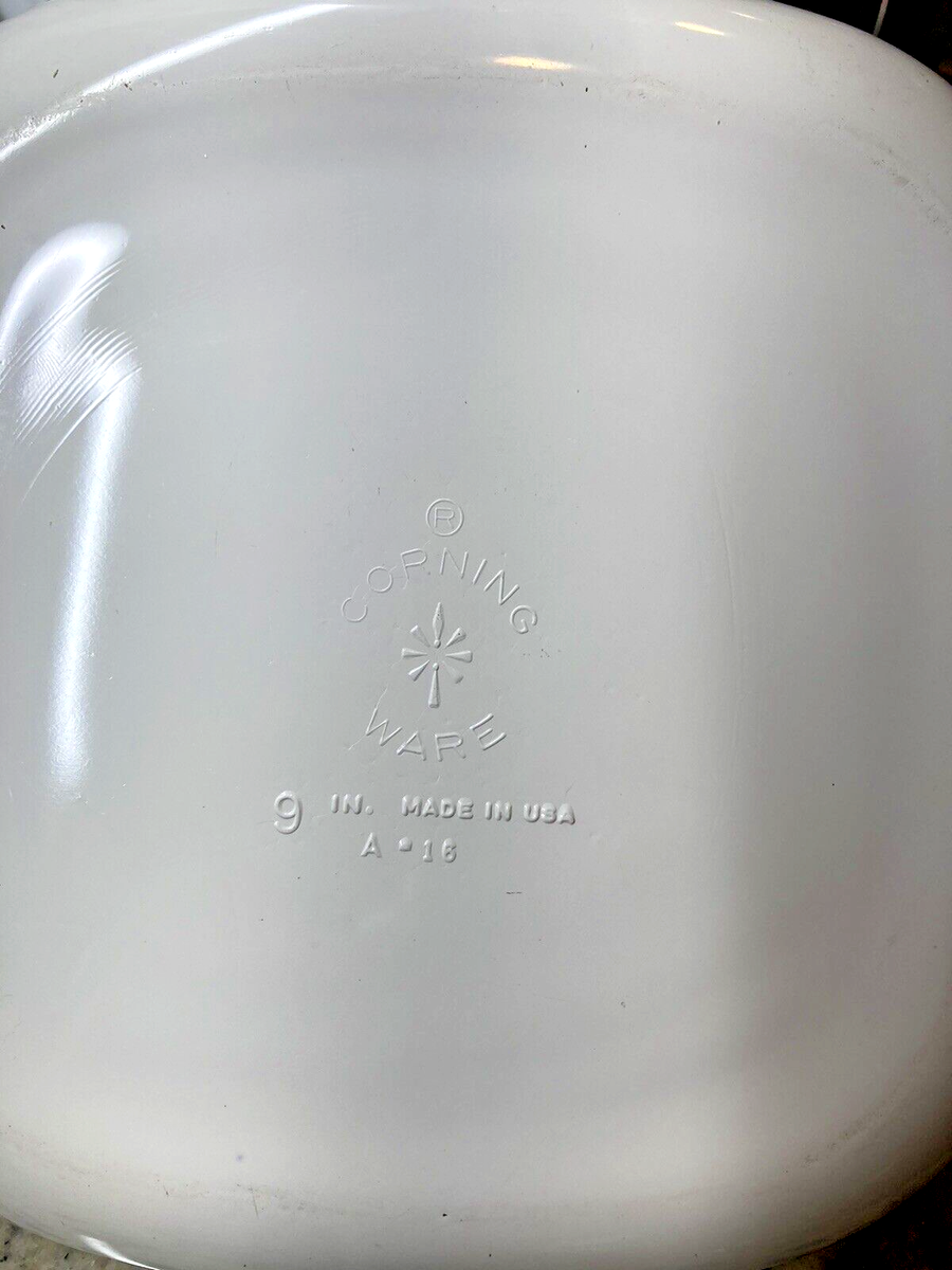Vintage Corning Ware Blue Cornflower Dish ( A- 16 ) 9 