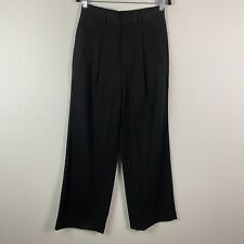 Everlane Black The Way High Cotton Drape Pant Size 4 Wide Leg New