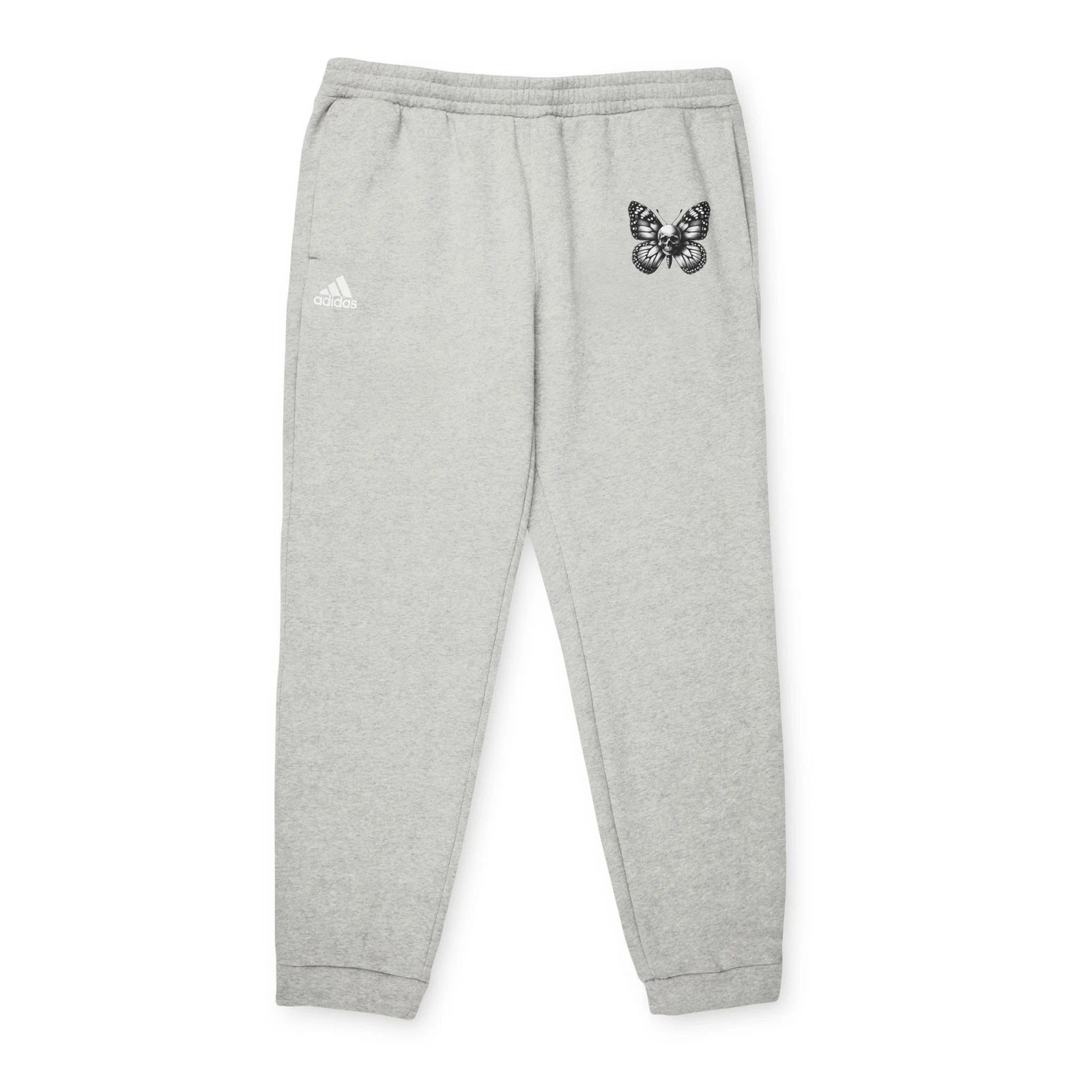 Cozy Skull Butterfly Sweatpants, Unisex Sweatpants, Athleisure, Relaxed Style