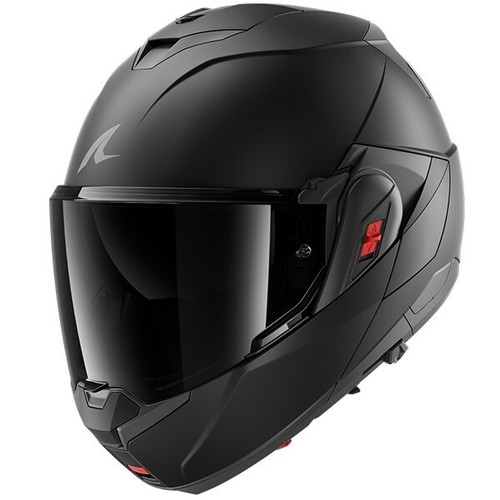 Shark OXO Dark Shadow Mat KMA Flip-Up Motorcycle Matt Black Helmet ECE 22.06 - Picture 2 of 9