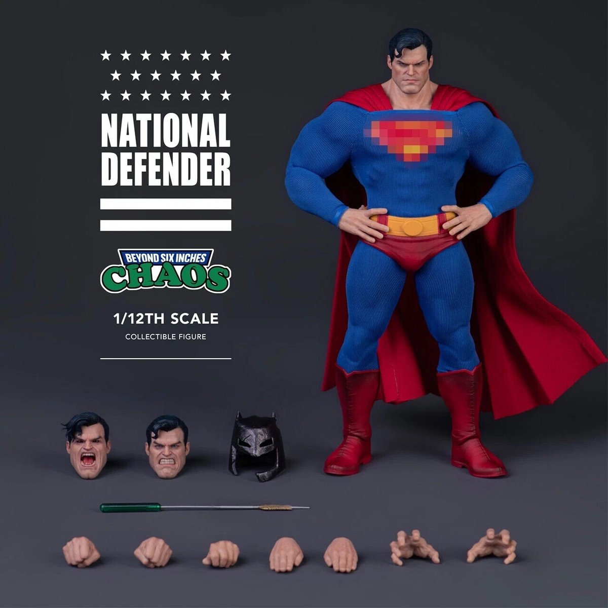 IN STOCK New CHAOS CHAOS-001 1/12 National Defender Super Hero 6