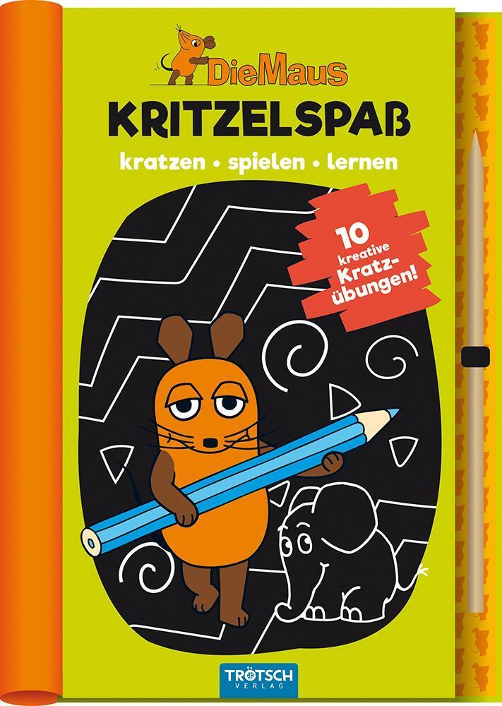 Trötsch Die Maus Kritzelspaß Kratzbuch Kratzbild Die Sendung Mit Der