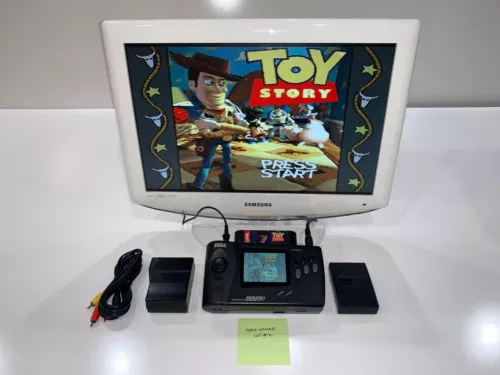Sega Nomad Genesis Handheld System Console, AC Adapter, 2 Battery Packs, Game #2