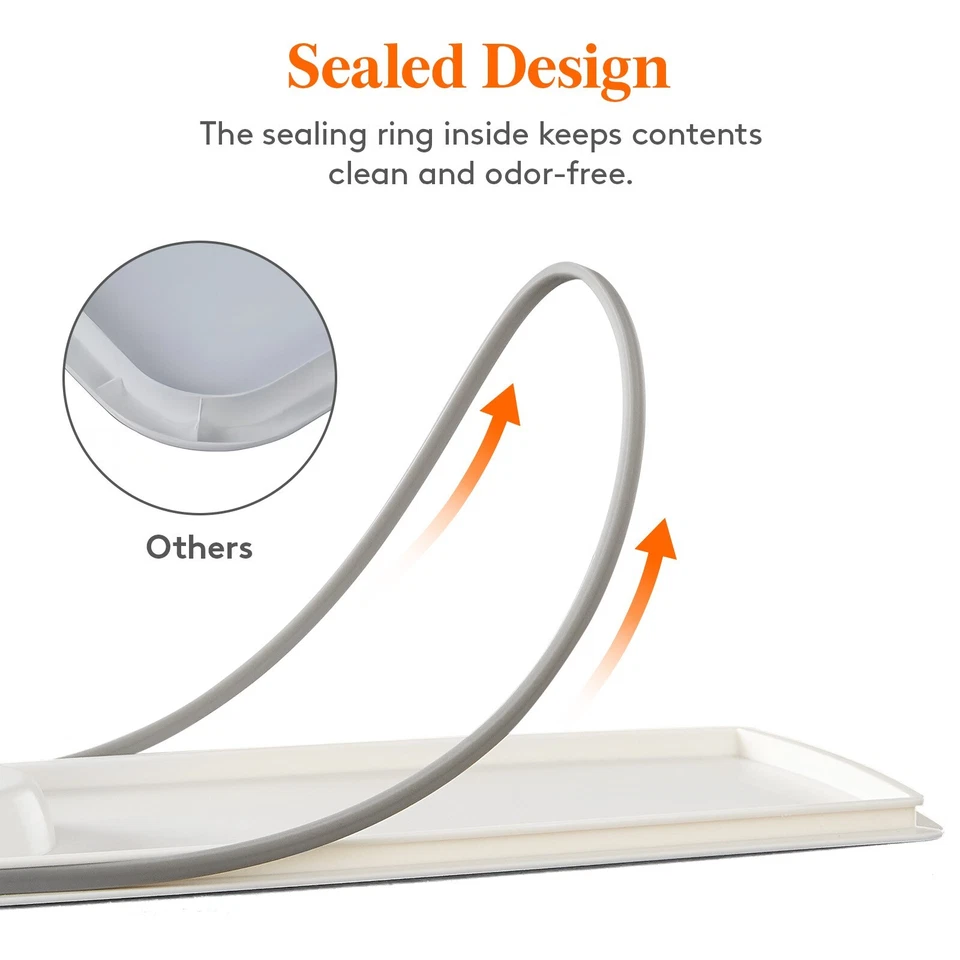 Dispensador de arroz Lifewit 25 libras, contenedor de almacenamiento de arroz sellado a prueba de humedad Foto 4 de 4