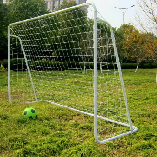 8'x5' Durable Soccer Goal Metal Post Frame Backyard Football Training w/ Net Kit