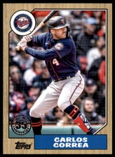 Carlos Correa 2022 Topps Update #87TBU-27 Minnesota Twins