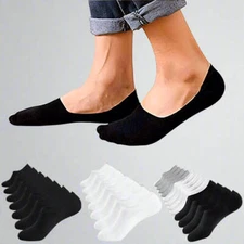 No Show Socks Invisible Low Cut Loafer Boat Nonslip Cotton Pairs Men Mens Solid