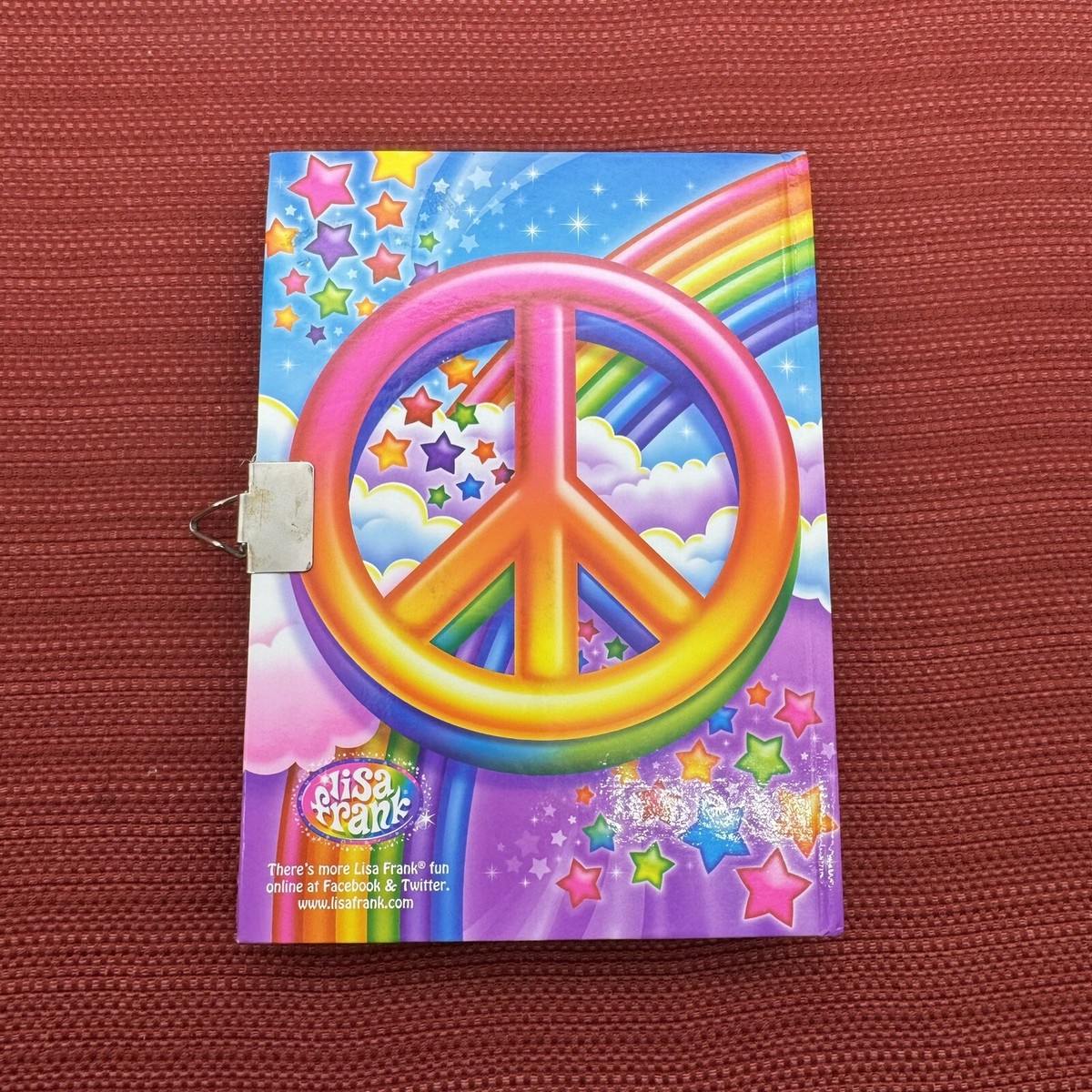 Lisa Frank Light-Up Peace Sign Diary Notebook NEW BATTERIES No