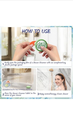 8 Pack Shower Steamers Aromatherapy Shower Bombs Self Care Stress Relief Gifts - Picture 3 of 7