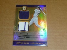 2017 Panini Gold Standard DAVID DAHL AUTOGRAPH/AUTO JERSEY ROCKIES /199 B1199