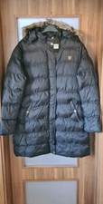 Brave Soul Plus Womens Hoplong Padded Jacket In Black - Size Uk20 ,bnwt