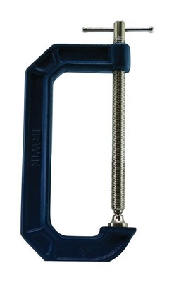 Irwin 225108 900 lbs. Force Steel Quick-Grip Adjustable C-Clamp 8 x 4 D in.