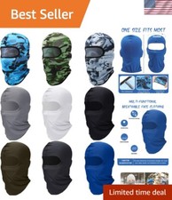 9-Piece Breathable Ski Mask Set - Versatile Balaclava for Outdoor Activities