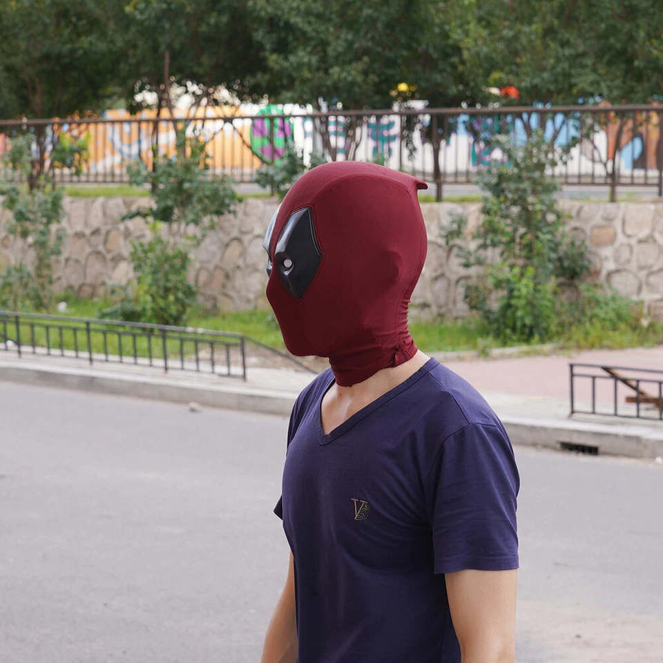 Customize Deadpool Screen Accurate Cosplay Wearable Helmet Prop Mask + Faceshell - Image 2 of 3