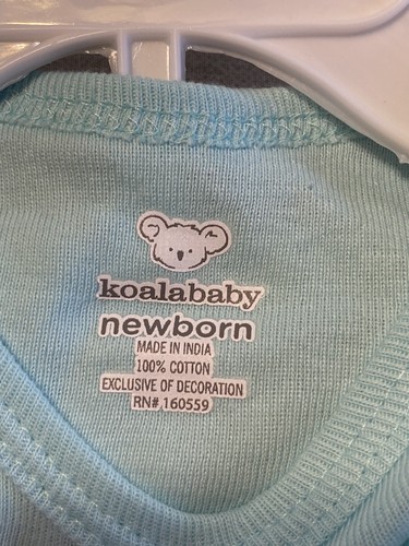 Koala Baby Boy Newborn 4pk onepiece Blue Bear/Moose/Fox - Picture 7 of 7