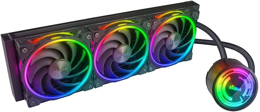 Akasa 240mm / 360m ARGB Liquid CPU Cooler Dusk Black & White AM4/AM5 LGA 1700 - Image 3 of 4