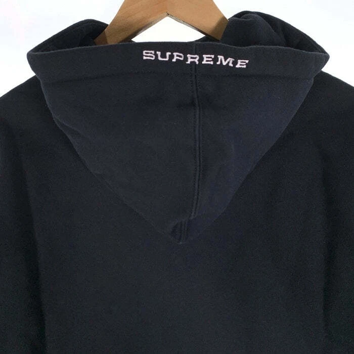 Felpa con cappuccio mezza zip Supreme 21SS Nike pullover felpa nera usata
