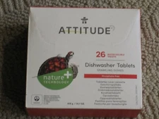Attitude Dishwasher Tablets – 26 Water -Soluble Tablets Phosphate-free Unscented