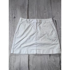 Vineyard Vines Chino Mini Skirt Womens 4 Khaki Preppy Coastal Classic