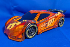DICKIE TOYS Lightstreak Race Car With Lights Sounds 8 Inches Orange Used Works
