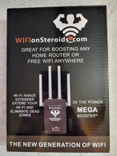 WiFi Range Extender-WIFI on Steroids Mega Booster 3x The Power Portable-NO CORD 