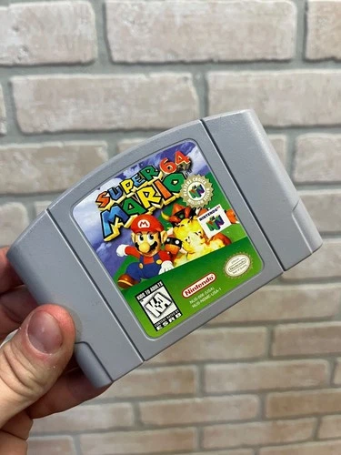 Nintendo 64 Super Mario 64 Video Game Cartridge -- Tested & Working