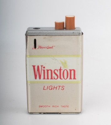 Vintage Winston Lights Novelty Cigarette Pack Design Collectible Lighter