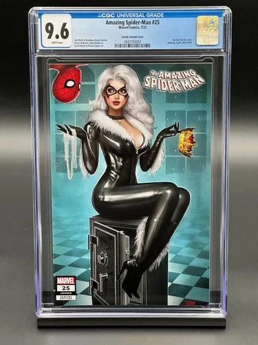 Amazing Spider-Man #25 CGC 9.6 (2023) - Black Cat - Szerdy Variant Cover