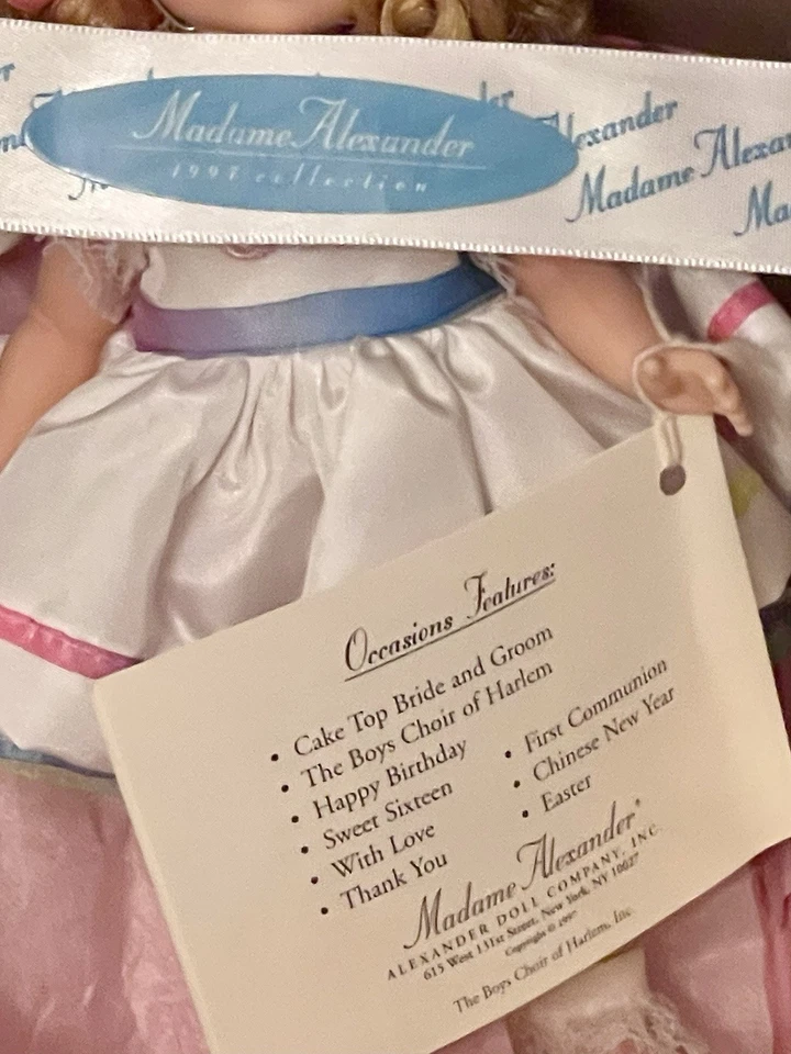 1998 Отличная винтажная кукла Madame Alexander Happy Birthday 21080 оригинальная коробка! - Изображение 4 из 4