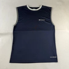 And1 Tank Small Navy Blue Men Embroidered Spellout Sleeveless Shirt Used #44