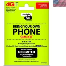Bring Your Own Phone 3-in-1 SIM Card Kit for Verizon CDMA - 4G LTE Ready