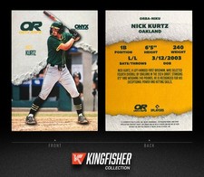 Nick Kurtz 2025 Onyx Rips Rookie RC #ORBA-NIKU Oakland Athletics