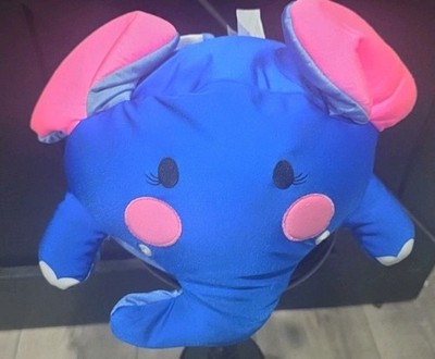 Moshi Microbead Plush Elephant Squishy Plush Elephant Pillow Blue Pink Nylon...
