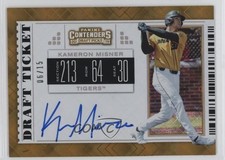 2019 Contenders Draft Picks RPS Ticket Diamond 6/15 Kameron Misner #10 Auto 3c2