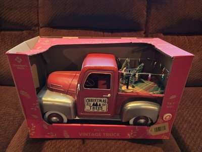 Members Mark Pre-Lit Vintage Truck Little Red Truck Hauling A Christmas Tree New
