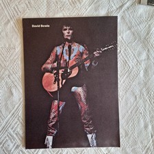 David Bowie / Elvis Presley Vintage Posters  Double Sided Page Pop Music 