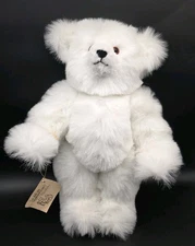 18" Artist Handmade Collectible Bear By Claudia White Plush Teddy Posable