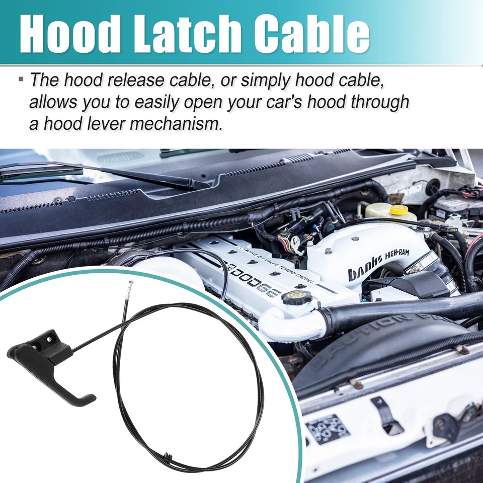 Pieza de 1 cable de liberación de capó 5104405AA apto para Dodge Sprinter 2500 2003-2006 Foto 3 de 4