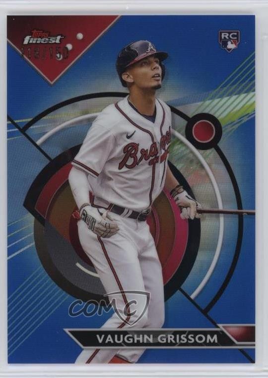 2023 Topps Finest Blue Refractor /150 Vaughn Grissom #88 fo7