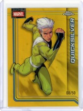 2026 Topps Chrome Marvel Quicksilver Gold Refractor #’d/50 #93
