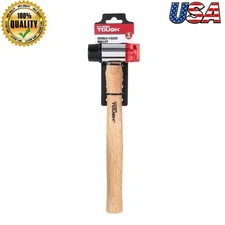 Double Face Mallet Hammer Soft Blow Non Marring Heads Comfortable Grip Durable