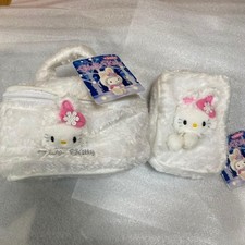 Hokkaido Limited Hello Kitty Pouch Set of 2 Soft Material Vintage Condition